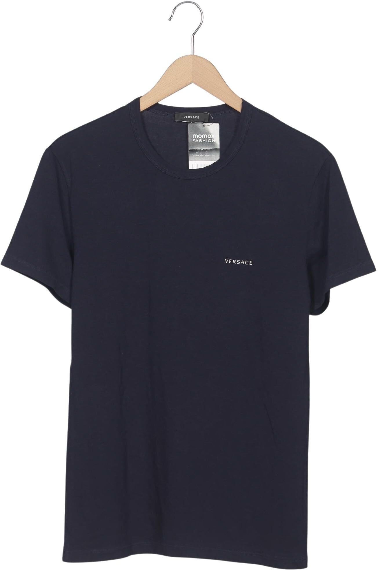 Versace Herren T-Shirt, Marineblau, Gr. M, kein / Etikett - Second Hand