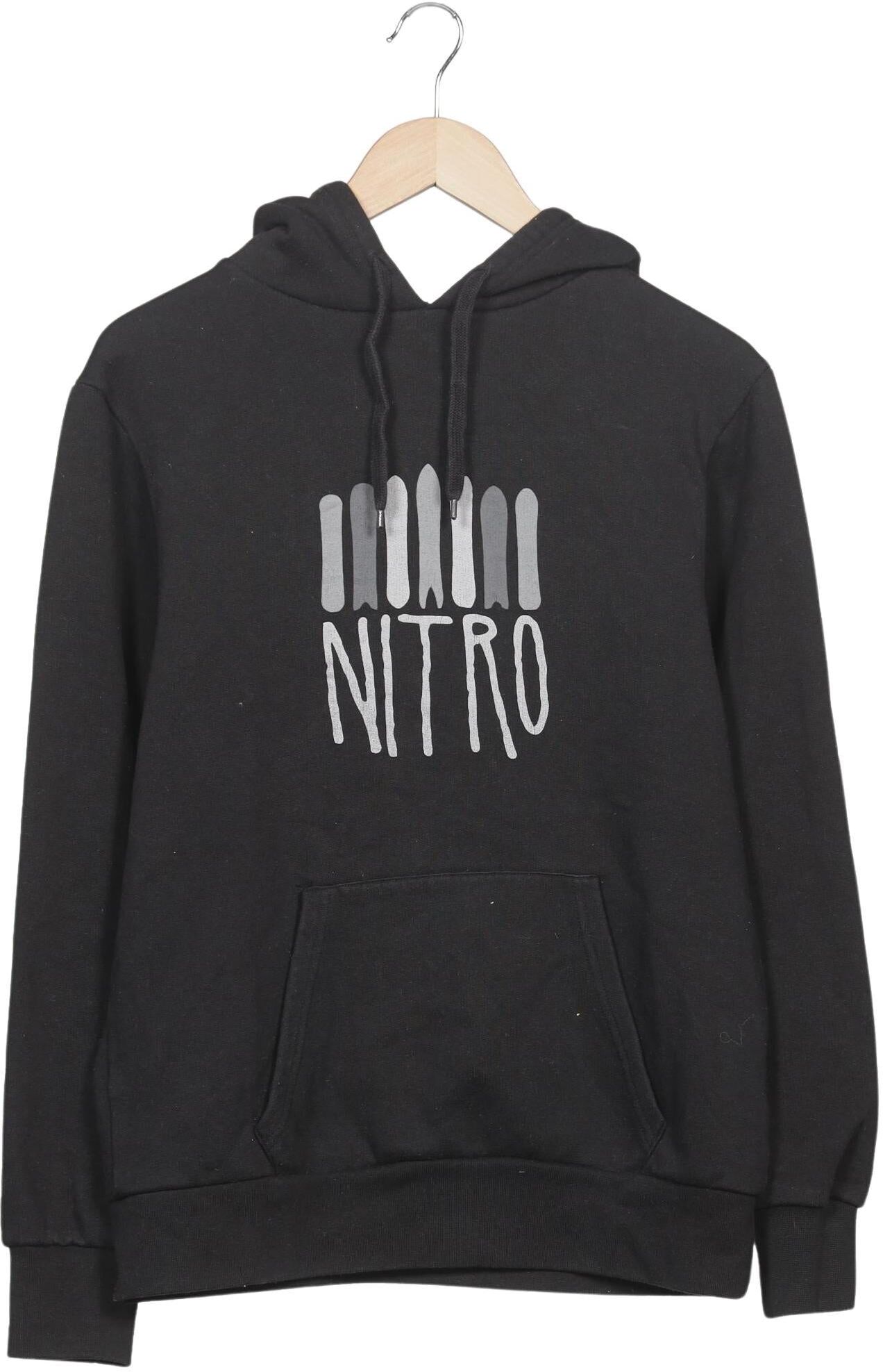 Nitro Herren Kapuzenpullover, Schwarz, Gr. M, Baumwolle / Synthetik - Second Hand
