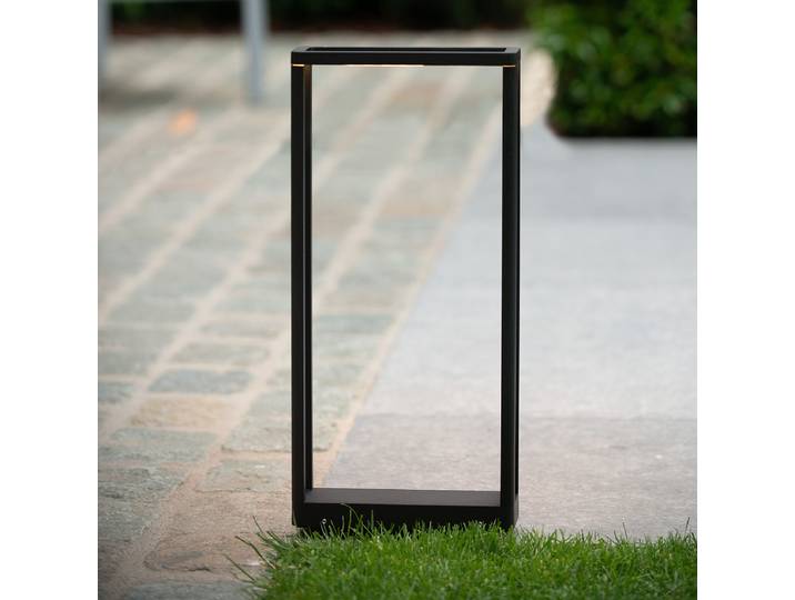 Wegeleuchte Narvik 9 x 50 x 23cm Schwarz
