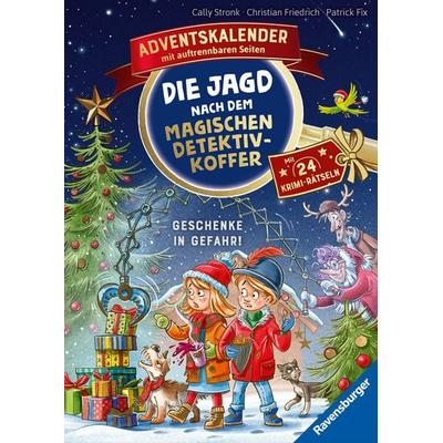 Die Jagd nach dem magischen Detektivkoffer - Adventskalender: Geschenke in Gefahr!, Gebundene Ausgabe von Cally Stronk,Christian Friedrich,
