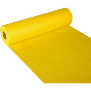 Papstar Tischläufer Soft Selection, 84324, abwischbar, gelb, aus Vliesstoff, auf Rolle, 40 cm x 24 m