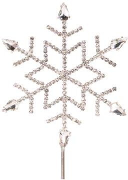 Melrose International Jeweled Snowflake Stem (Set of 4)