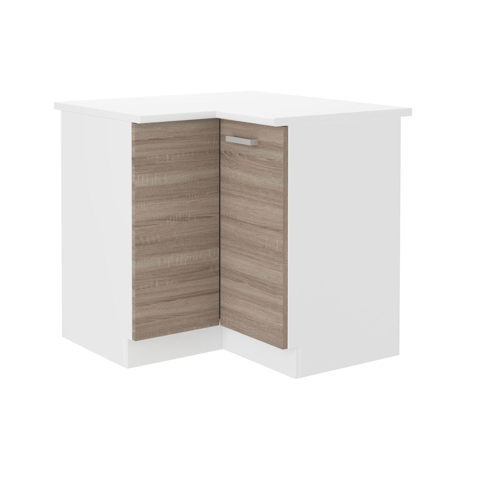 Küchen Eckunterschrank 89x89 cm für das Modell „Dave 240 Eiche Sonoma Trüffel“