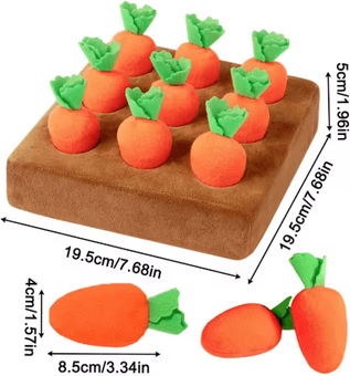 Inspire Picks SniffHarvest Interactive Dog Snuffle Mat For Mental Enrichment & Slow Feeding brown