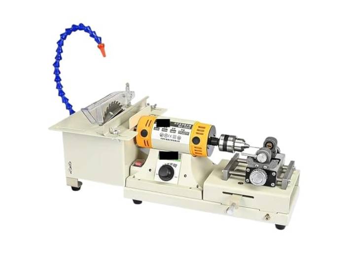 Schmuckpolierer, 5-in-1 Multifunktions-Tischpoliermaschine: Jade-Schnitz-, Schleif- und Schneidemaschine, Rundperlenstanzmaschine