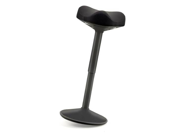 Waytex Ergonomischer Schaukelhocker, verbessert die Körperhaltung, gewölbte Unterseite, rutschfest, Bequeme Sitzfläche, gepolsterte Sitzform, höhenverstellbar, Sitz-Stehfunktion, Arbeit, Büro, Haus