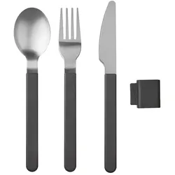 Mepal SILUETA Besteck-Set 3-teilig Nordic Black