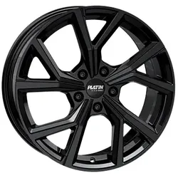 Platin P115 Black Shiny 6x16 ET 48 5/112 Alufelge Schwarz