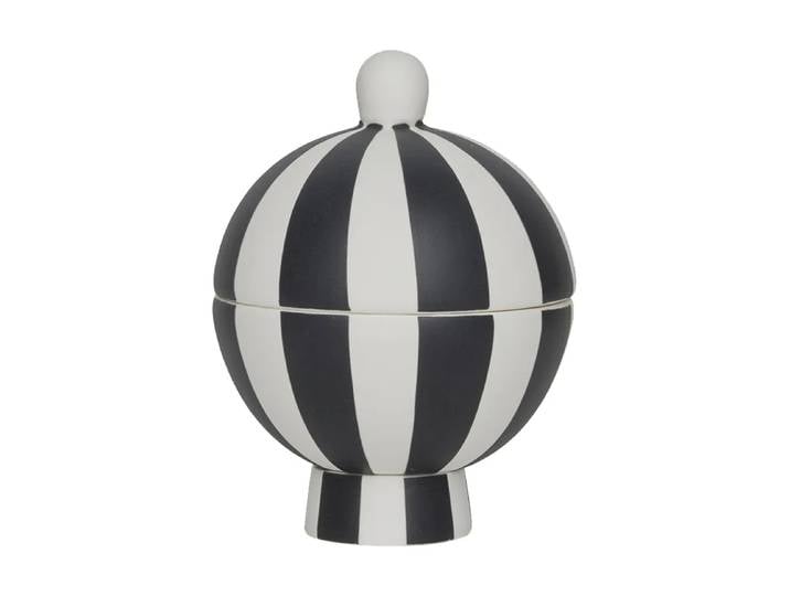 OYOY Bonbonnière Toppu Black-white