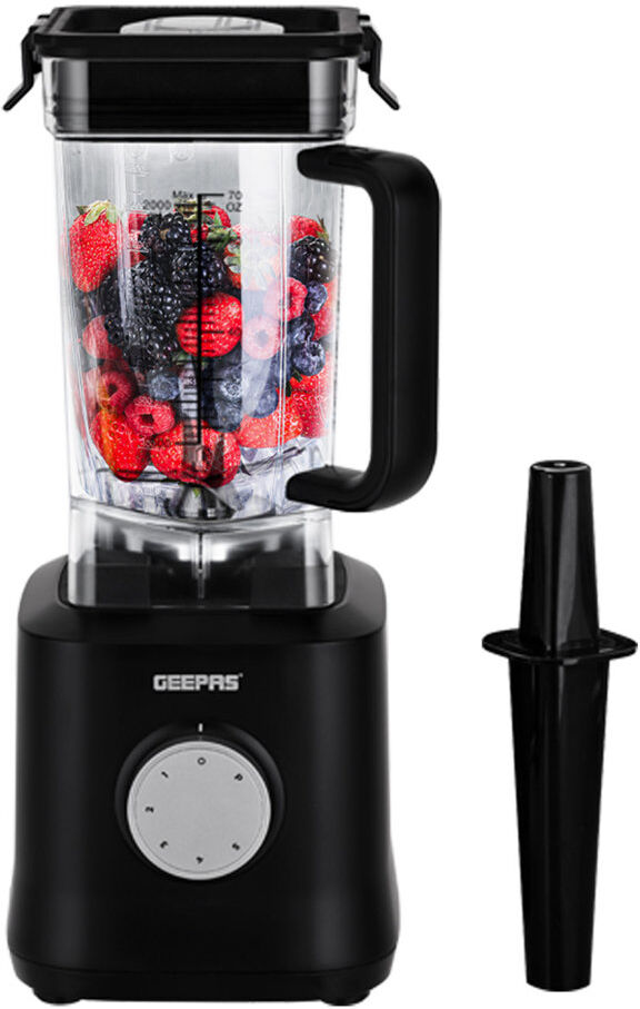 GEEPAS Professional Jug Blender 2000W, 5 Speed & Pulse Function Black 2ml