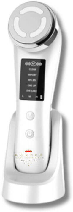 Drakefor Dispositivo multifunción de belleza personal de Radio Frecuencia DKF-MULTI FACIAL PERSONAL RF portable de lujo. Blanco