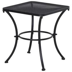 GARTEN BEISTELLTISCH, Schwarz, Metall