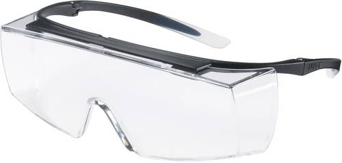uvex super f OTG 9169585 Schutzbrille inkl. UV-Schutz Schwarz, Weiß