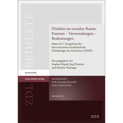 Dialekte im sozialen Raum: Formen - Verwendungen - Bedeutungen, Schulbücher von Stephan Elspass, Marlene Hartinger, Jürg Fleischer