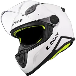 LS2, Motorradhelm, FF812 KID SOLID Kinderhelm weiss M (M, 49 - 50 cm)