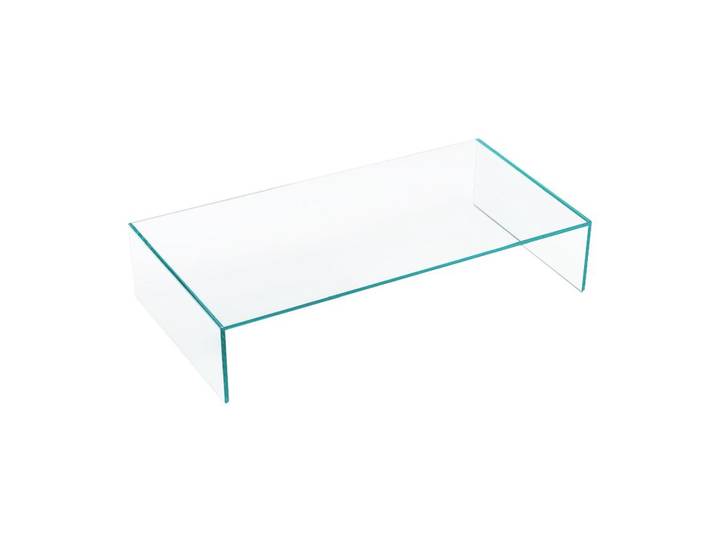 TONELLI table basse EDEN (128 x 68 x h 40 cm - Verre extra clair)