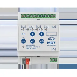 MDT technologies Universalaktor 6-fach 4TE REG,16A,230VAC,100μF AKU-0616.03
