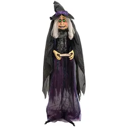 EUROPALMS Halloween Figur Hexe Marie, animiert, 180 cm