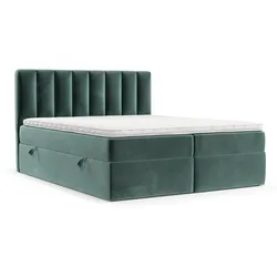 BOXBETT Bari 200/200 cm Türkis im Kronos Stoff