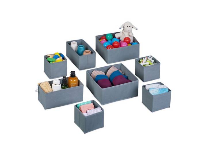 Relaxdays Schubladen Organizer 8-tlg. Set
