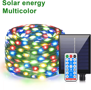 Inspire Curations 100M Solar Fairy String Lights With Large Fast Charge Panel multicolor solar 30m 300leds