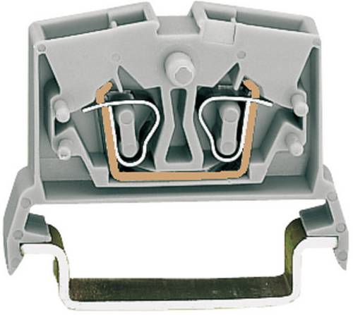 WAGO 264-711 Durchgangsklemme 6mm Zugfeder Belegung: L Grau