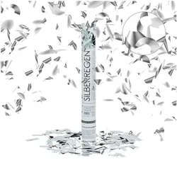 relaxdays Party Popper »Silber« 40 cm silber