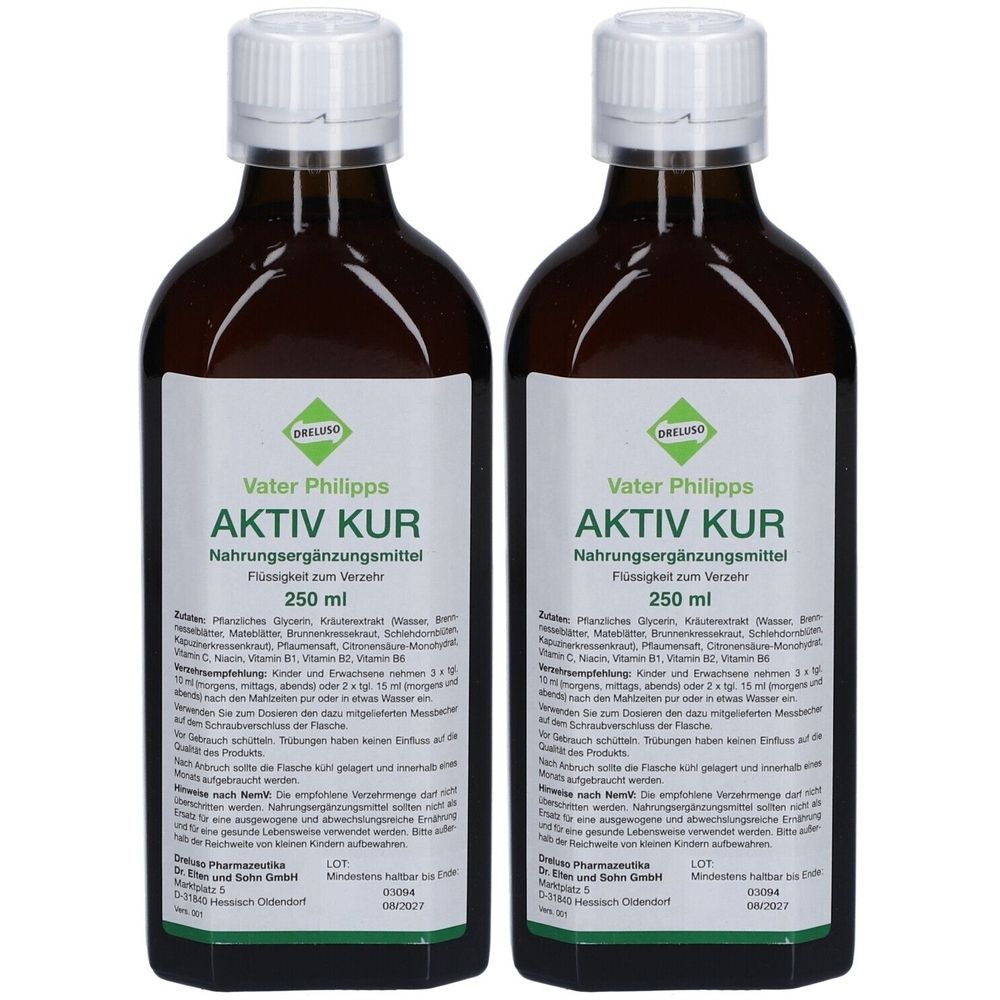 Vater Philipps Aktiv Kur Flüssigk.z.Einnehmen 2x 2x250 ml Flüssigkeit zum Einnehmen
