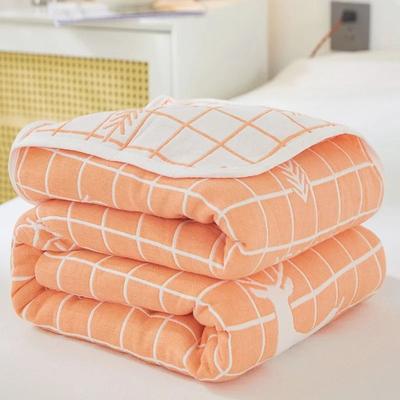 Uplift Picks 6 Layer Cotton Muslin Blanket Breathable Summer Throw 18 90x100cm