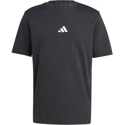 adidas Essentials Small Logo Single Jersey T-Shirt Herren JE9024 - black/white XS