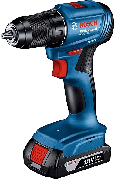 BOSCH Professional Akku-Bohrschrauber GSR 185-LI, mit Koffer, 0.601.9K3.000 (2 × 2 Ah)