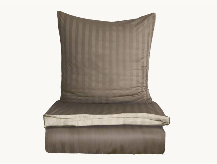Satin-Wende-Bettwäsche Kastilia-Colora - Garnitur - 40x80 + 155x220 cm - hell-/dunkelblau