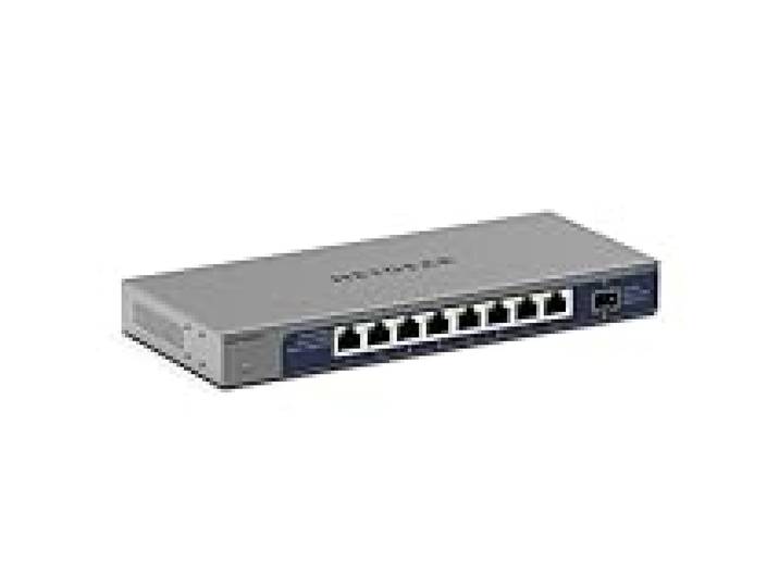 NETGEAR (GS108X) Switch Non manageable 1 Gigabit/10 Gigabit Ethernet 8 Ports - avec 1 Port SFP+ 10 Gigabit, positionnement sur Un Bureau ou en Rack