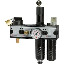 Riegler, Zubehör Druckluftwerkzeug, Wartungsstation Safety multifix KH-AV 2tlg BG1 G1/4 HA