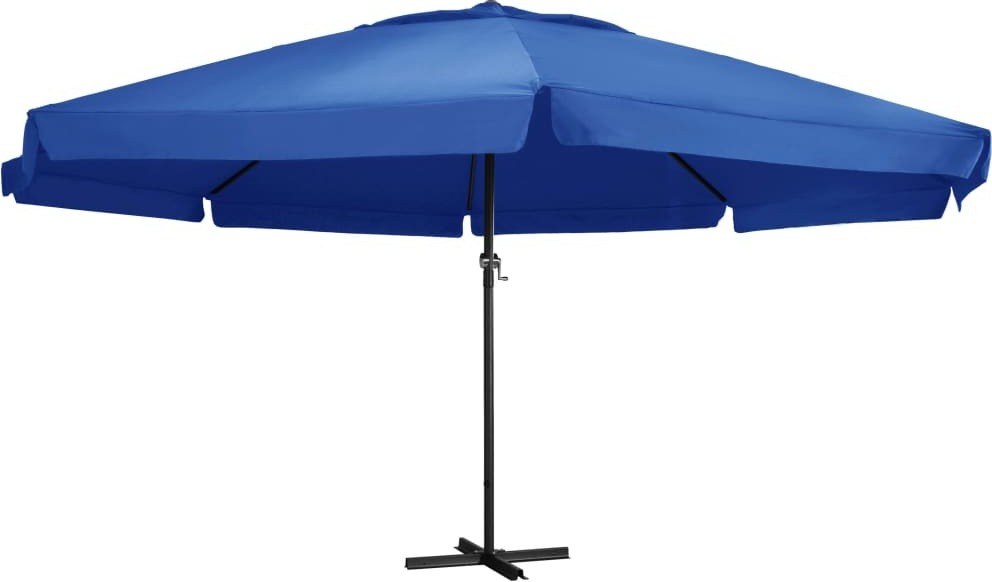 Sonnenschirm mit Aluminium-Mast 500 cm Azurblau