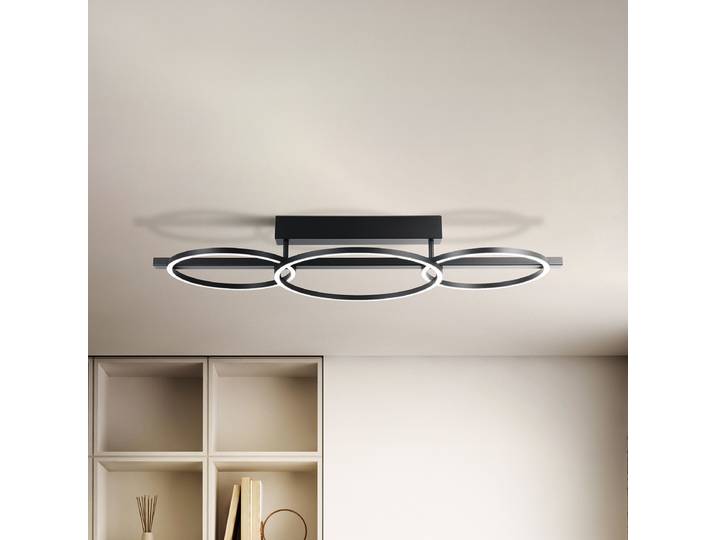Plafonnier LED 97 x 40 x 16cm Aluminium / acier laqué Polycarbonate LED Module LED