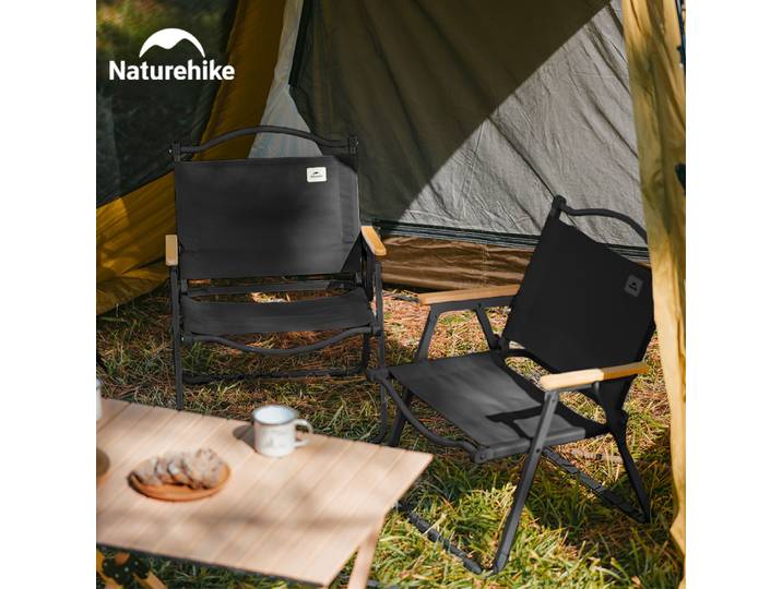Naturehike – chaise de Camping pliante Portable Kermit, chaise de voyage pliable à charge élevée en bois, pour pique-nique en plein air, relaxation, pêche