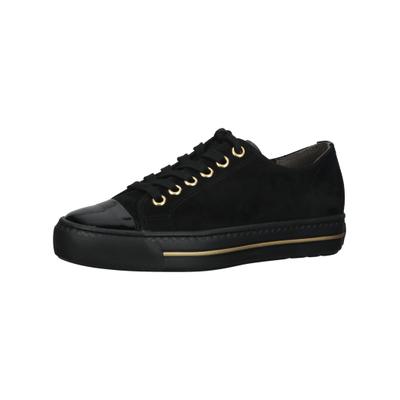 Sneaker PAUL GREEN "Paul Green Sneaker Leder", Damen, Gr. 35,5, Leder, schwarz, Schuhe Sneaker