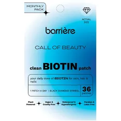 36 Stück barrière CALL OF BEAUTY Biotin Patch Black Diamond