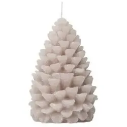 2x Broste Copenhagen, Kerzen, Pine Figure Kerze Linen, 7 x 10 cm (1 Stk.)
