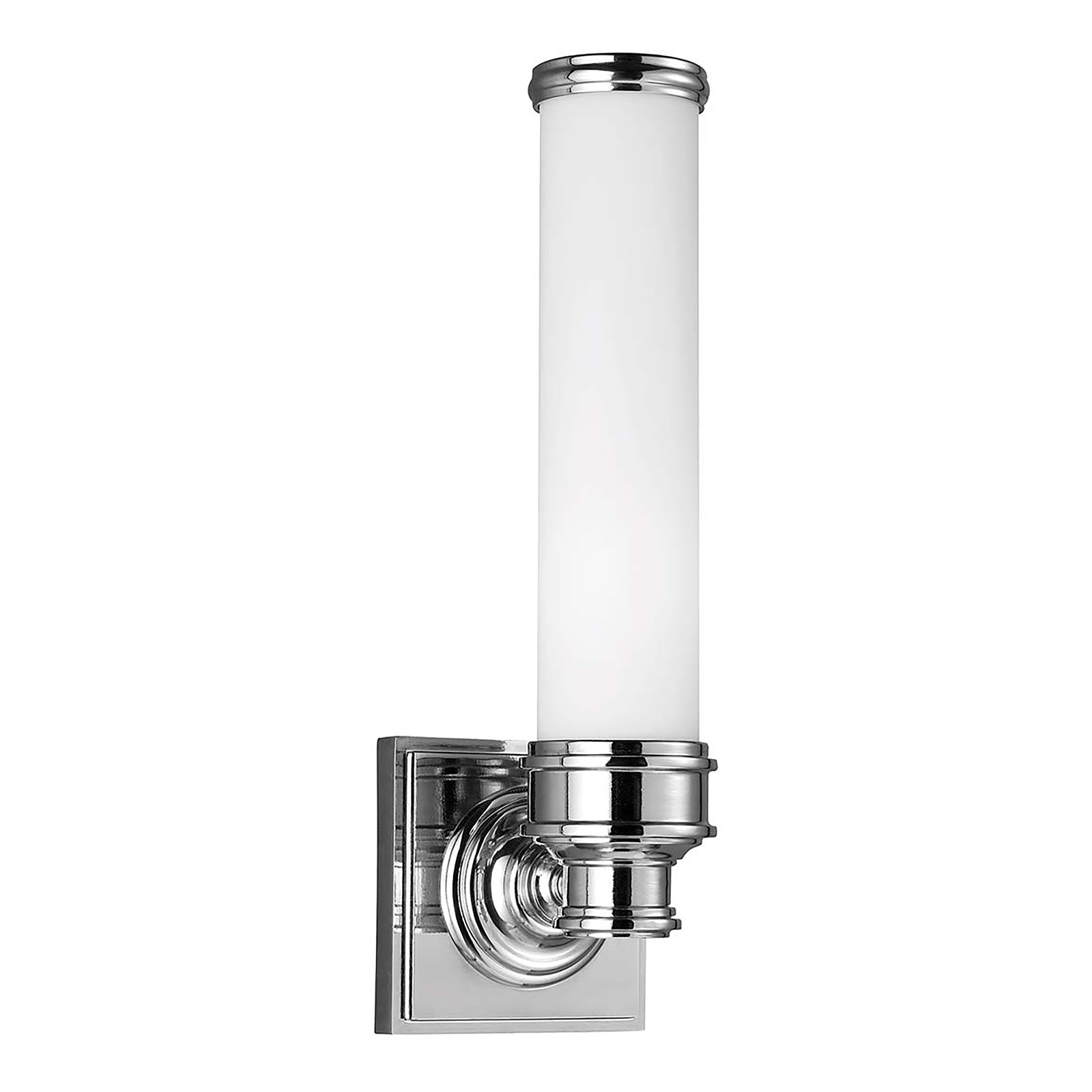 FEISS Payne LED wandlamp chroom en wit voor badkamer, IP44