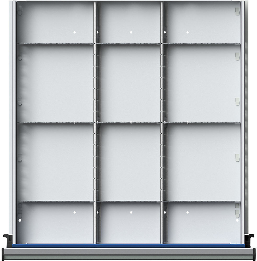 Trennblech für Schubladen-BxT 500 x 540 mm, ⅓-Teilung, für Schubladenhöhe 60 mm ANKE