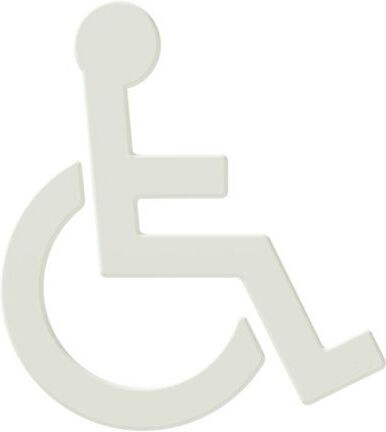 HEWI Symbol Rollstuhl Serie 801 8019103099 selbstklebend reinweiss