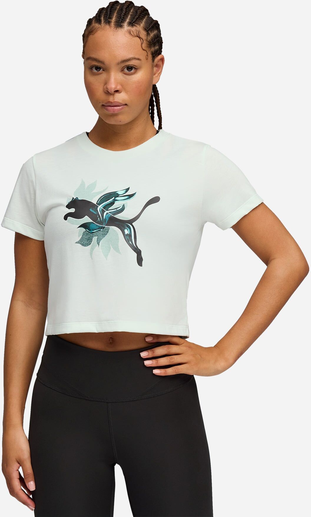 Puma Crop Concept W - T-shirt Training - Donna - Verde S
