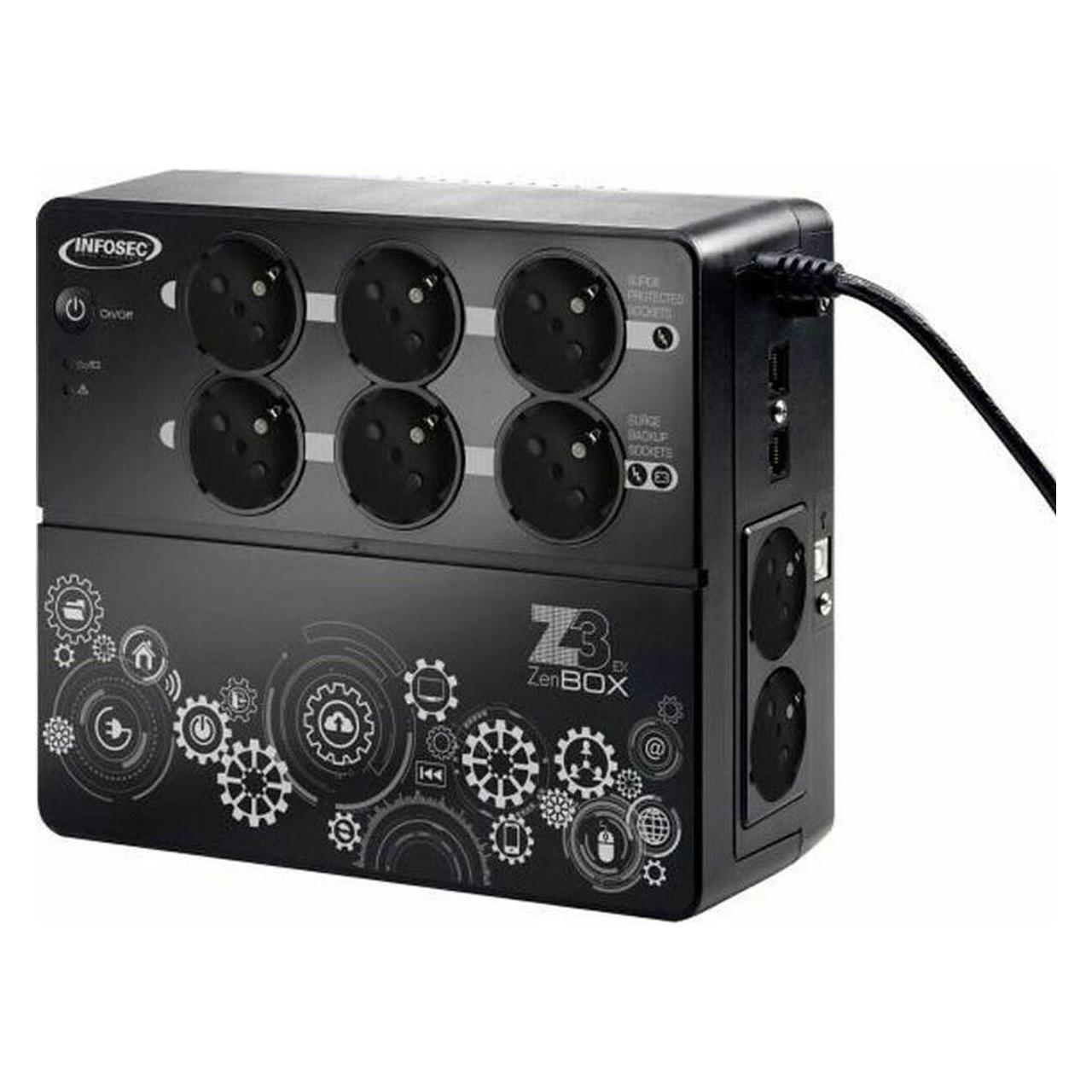 Infosec Z3 Zenergy Box 1000 (480 W, Line-Interaktiv USV) (66076N1)