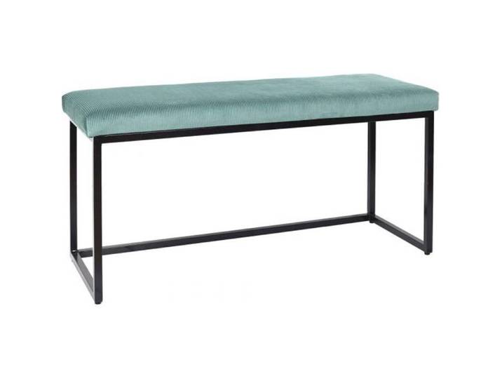 Banc - Home Deco Factory - Giulia - Velours - Bleu