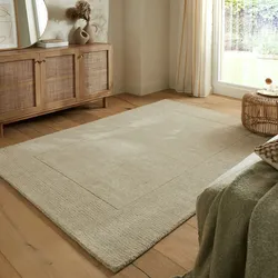Wollteppich Kurzflor Natur 120 x 170 cm - MOLE   Kadima Design