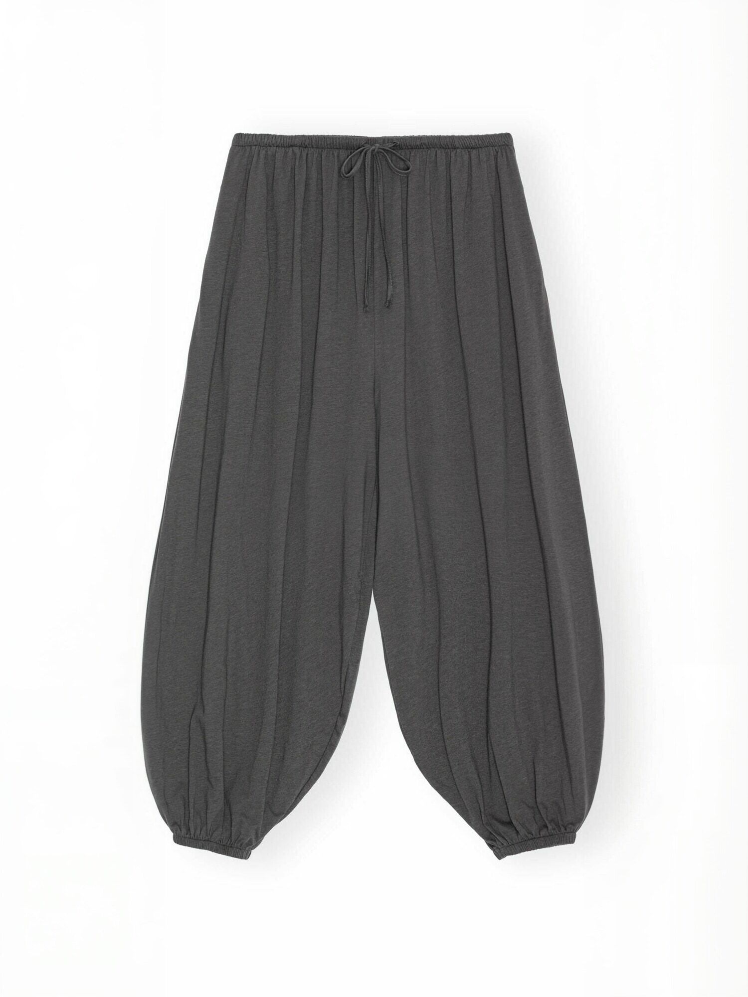 Chinos MOSHI MOSHI MIND "moshi moshi mind Trouser breathe", Damen, Gr. L, Normalgrößen, grau (dunkelgrau), Obermaterial: 100% Baumwolle, Hosen