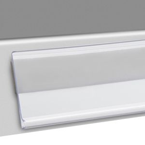 Böttcher-AG Scannerschiene DBR 30, mit C-Raste, 100 x 30 mm, selbstklebend mit Schaumklebeband, transparent, 50 Stück
