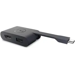 Dell USB Type-C to HDMI/USB Type-A (USB-C), Dockingstation + USB Hub, Schwarz